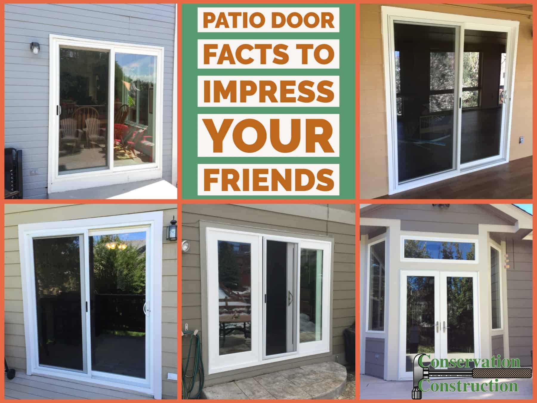 Patio Door Facts Conservation Construction