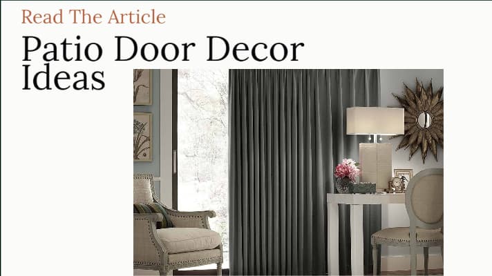 Patio Door Decor Ideas, Read The Article, Conservation Construction,