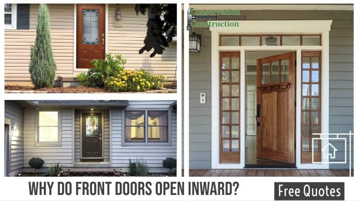 Why do the entry doors to most homes open inward, while in most public  buildings, the entry doors open outward?