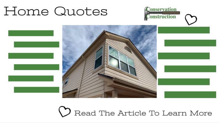 Home Quotes, Window Replacement Quotes, Customer Service, Conservation Construction