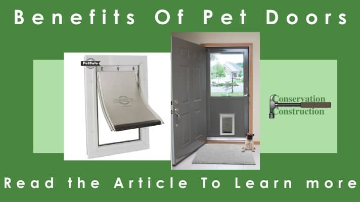 Benefits Of Pet Doors, Front Door Replacement, Conservation Construction