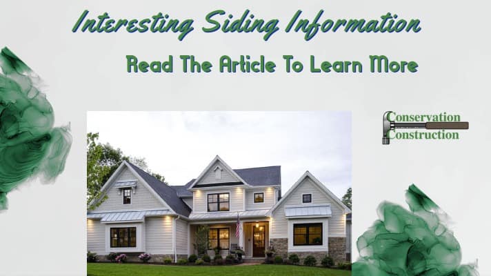 Article, Interesting Siding Information, Free Quotes, Conservation Construction of Denver